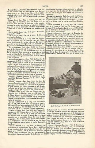 LAMINA ESPASA 6723: Castillo de los Rochefoucould Francia