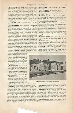 LAMINA ESPASA 5051: Calle de Rancourt Franncia