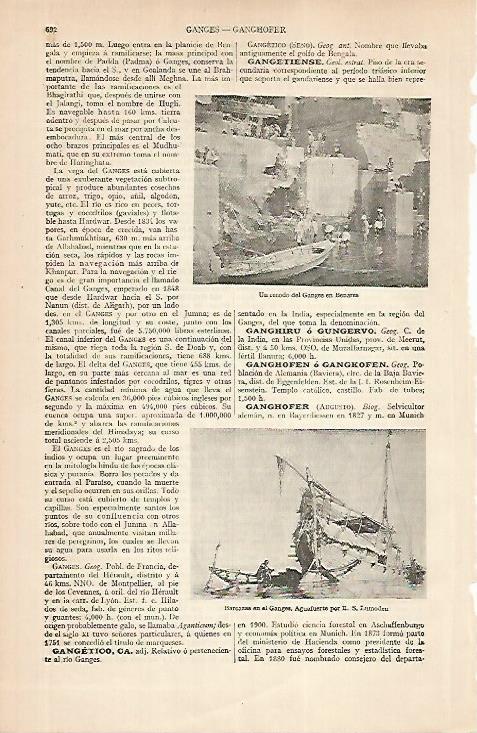 LAMINA ESPASA 24851: El Ganges en Benares