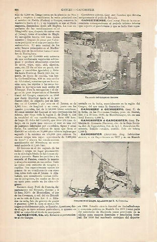 LAMINA ESPASA 24851: El Ganges en Benares