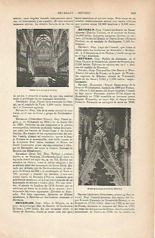 LAMINA ESPASA 25223: Interior de la Catedral de Beverley Inglaterra