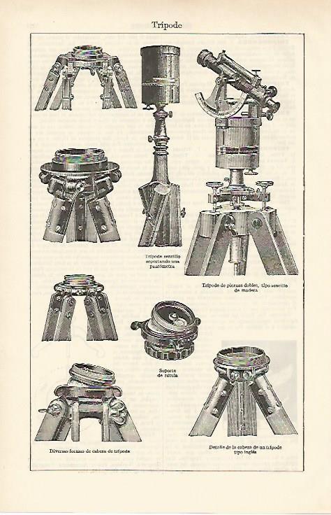 LAMINA ESPASA 881: Tipos de tripode