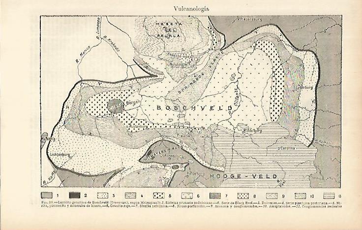LAMINA ESPASA 4183: Mapa de los volcanes de centroeuropea