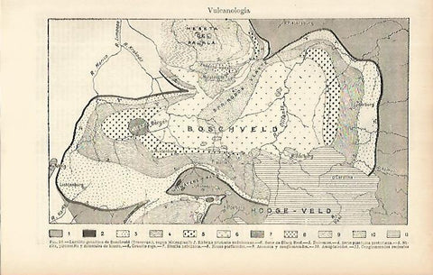 LAMINA ESPASA 4183: Mapa de los volcanes de centroeuropea