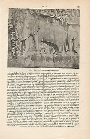 LAMINA ESPASA 4574: Roca de Mavalipuram India