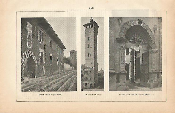 LAMINA ESPASA 5679: Vistas de Asti Italia