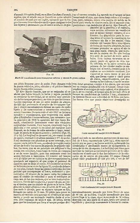 LAMINA ESPASA 6454: Tanque Mark IX