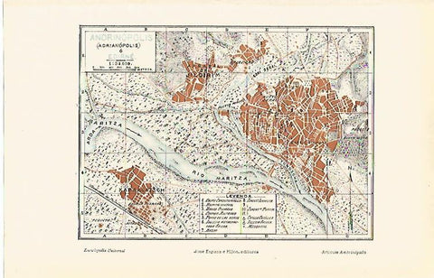 LAMINA ESPASA 6973: Plano de Andrinopolis