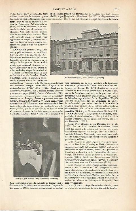 LAMINA ESPASA 8982: Palacio Municipal por Lanfranchi