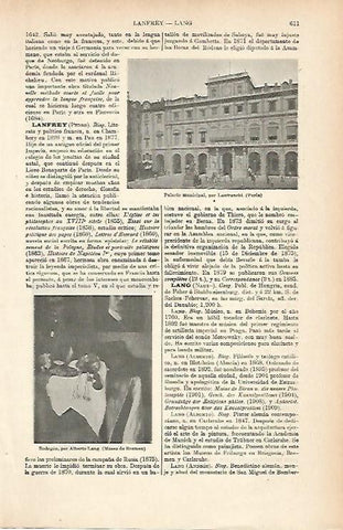 LAMINA ESPASA 8982: Palacio Municipal por Lanfranchi