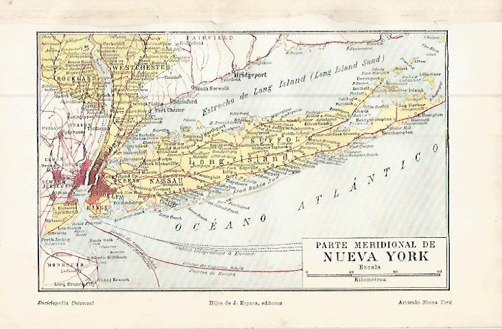 LAMINA ESPASA 9621: Plano de la parte meridional de Nueva York
