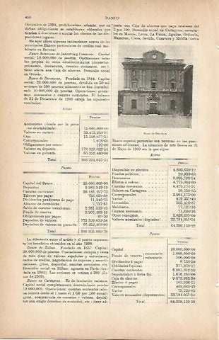 LAMINA ESPASA 9724: Banco de Barcelona