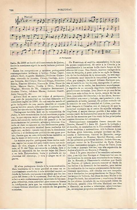 LAMINA ESPASA 10580: Partitura de A Portuguesa