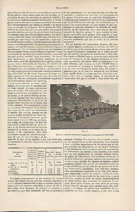 LAMINA ESPASA 10992: Camiones norteamericanos en la Primera Guerra Mundial
