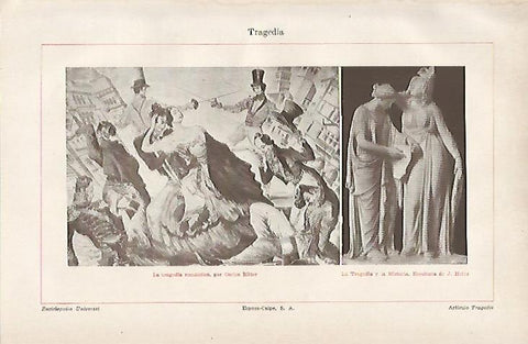 LAMINA ESPASA 11041: La tragedia romantica por Ritter y La Tragedia y la Historia por Heinr