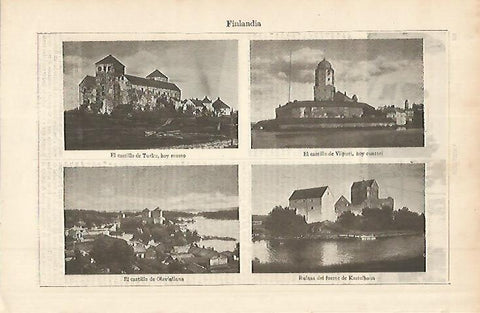 LAMINA ESPASA 11319: Vistas de Finlandia