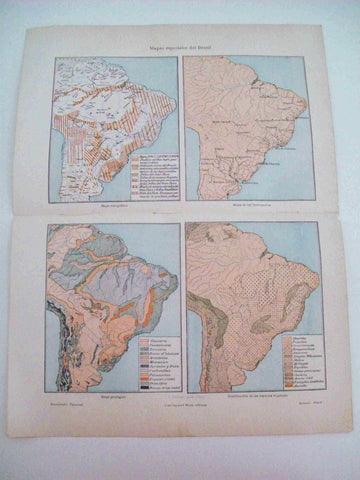 LAMINA ESPASA 11685: Mapas especiales de Brasil