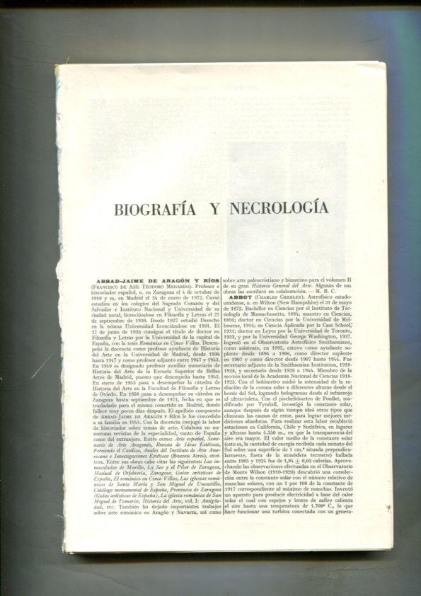 Biografia y Necrologia, juego de 232 paginas publicadas en suplemento anual Espasa Calpe 1971-1972
