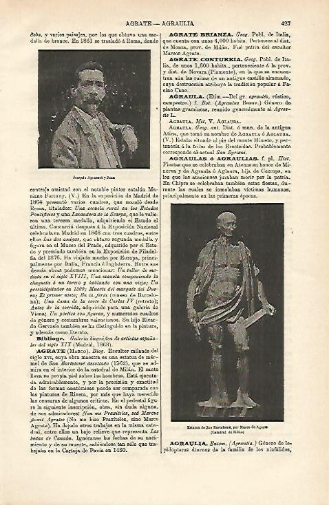 LAMINA ESPASA 12629: Estatua de San Bartolome