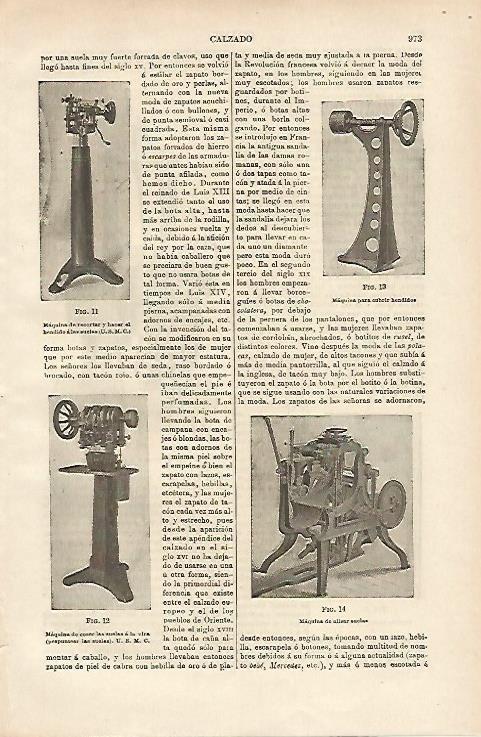 LAMINA ESPASA 14742: Maquinas para fabricar zapatos