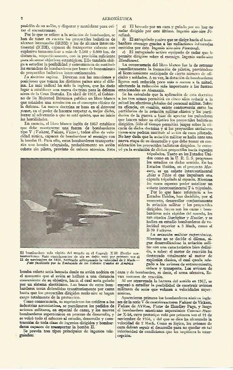LAMINA ESPASA 14814: Convair X-58 Hustler de Estados Unidos