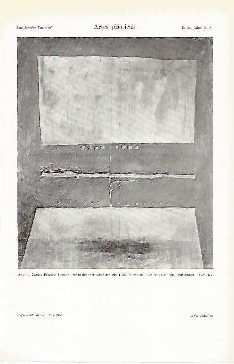 LAMINA ESPASA 14840: Pintura por Antoni Tapies