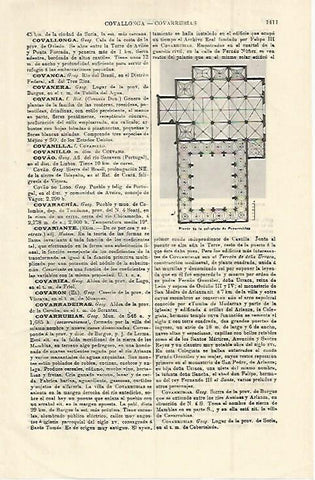 LAMINA ESPASA 15137: Planta de la Colegiata de Covadonga