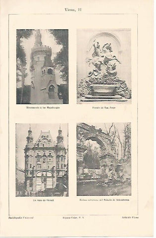 LAMINA DE ESPASA 271: Vistas de Viena