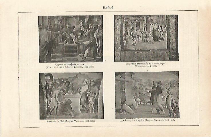 LAMINA ESPASA 15905: Obras de Rafael en Londdres y El Vaticano