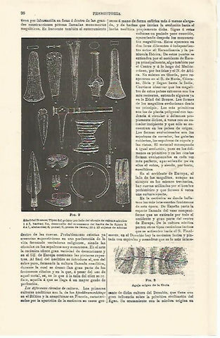 LAMINA ESPASA 16711: Aguja y objetos de la Edad de Bronce