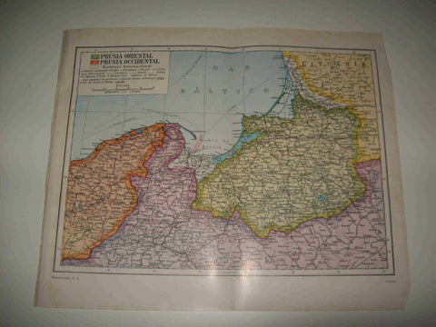 LAMINA ESPASA 16845: Mapa del territorio internacional de Prusia