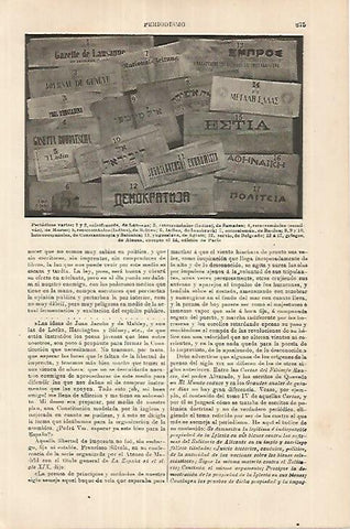 LAMINA ESPASA 18015: Periodicos de Europa
