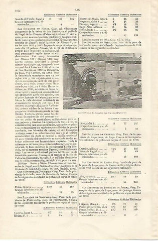 LAMINA ESPASA 18382: San Salvador de Nogal de las Huertas Palencia