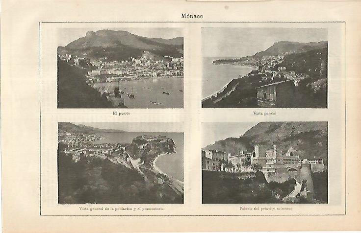 LAMINA ESPASA 8517: Vistas de Monaco