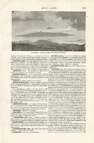 LAMINA ESPASA 19132: Isla de Pico en las Azores