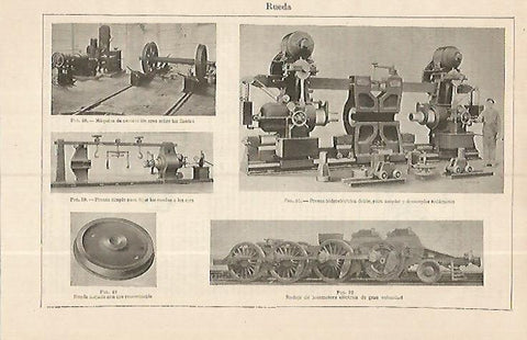 LAMINA ESPASA 19329: Maquinas con ruedas