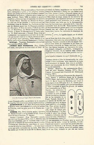 LAMINA ESPASA 12693: Retrato de Ahmer ben Ferruch por Pingret