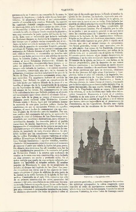 LAMINA ESPASA 17332: Iglesia Rusa en Varsovia Polonia