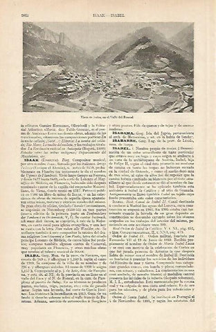LAMINA ESPASA 7234: Vista de Isaba Navarra