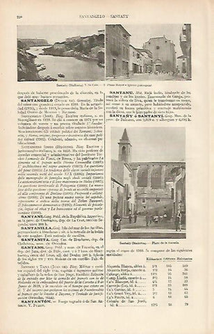 LAMINA ESPASA 19432: Vistas de Santañy en Mallorca