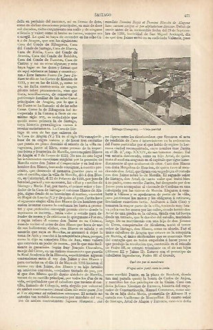 LAMINA ESPASA 19565: Sastago Zaragoza