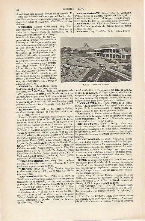LAMINA ESPASA 19756: Instituto Pasteur en Kindia Guinea