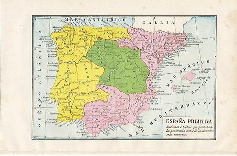 LAMINA ESPASA 19923: Mapa de la España prerromana