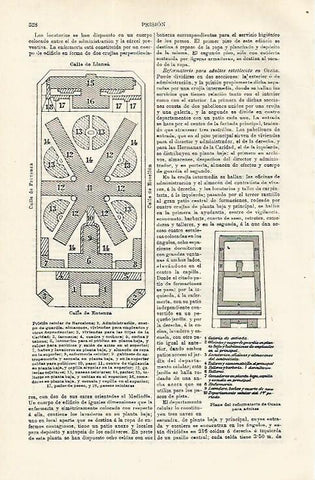 LAMINA ESPASA 16796: Planta de la prision celular de Barcelona