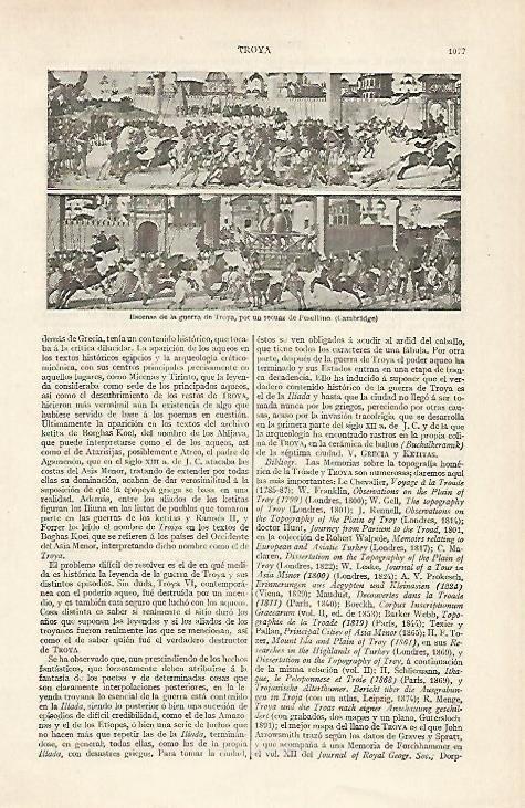LAMINA ESPASA 20526: Escenas de la guerra de Troya