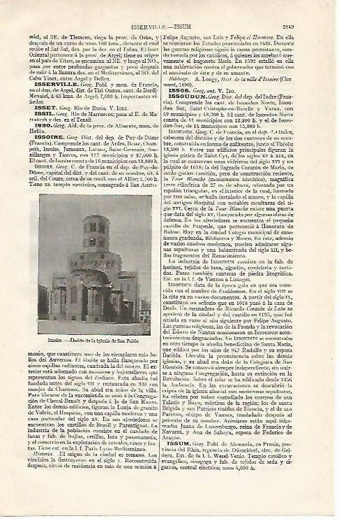 LAMINA ESPASA 20884: Iglesia de San Pablo en Issoire Francia