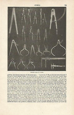 LAMINA ESPASA 14523: Tipos de compas