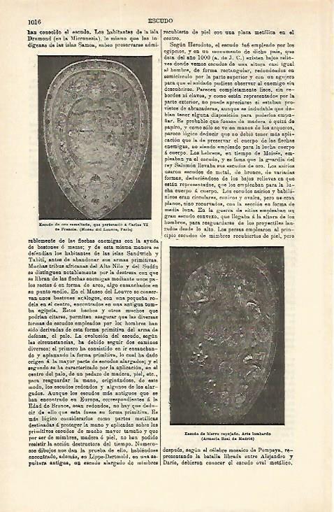 LAMINA ESPASA 16629: Escudo de Carlos VI de Francia