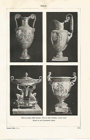 LAMINA ESPASA 21318: Vasos de plata por Odiot