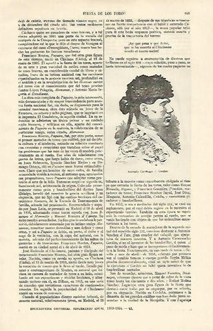 LAMINA ESPASA 21981: El torero Antonio Carmona el Gordito